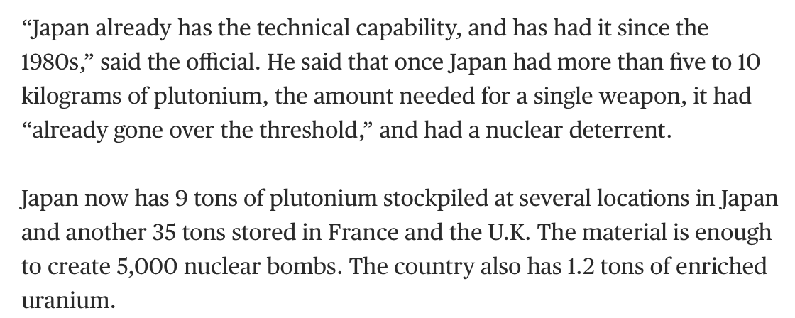 Japan Nuclear Details